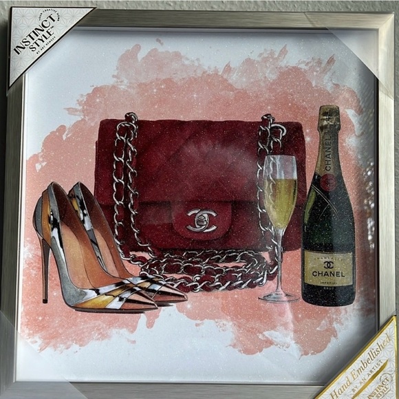 Instinct Style Fashion Inspired Wall
Art Decor Framed
Size: 14W x 14H in NWT - Picture 3 of 9